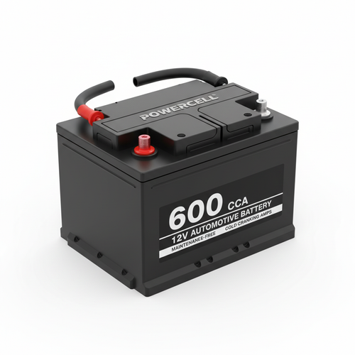 12V Car Battery – Universal Fit, 600 CCA, Maintenance-Free