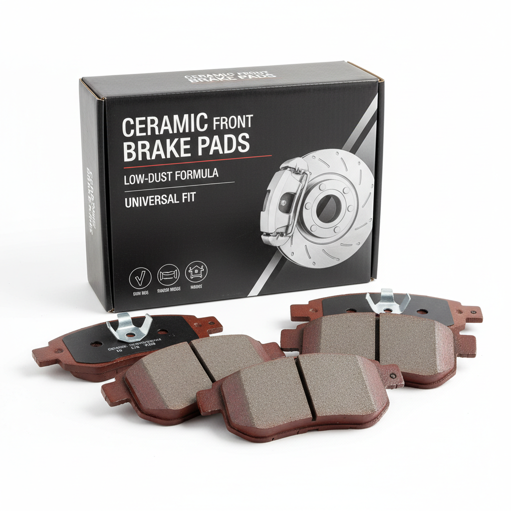 Front Brake Pad Set – Universal Fit, Low-Dust Ceramic Formula